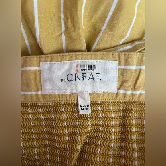 The Great Larel Yellow Striped Maxi Dress Size 2 Pockets - Picture 14 of 16